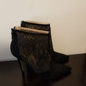 Black Lace Booties